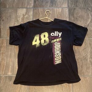 NASCAR US Men’s US XL Black Jimmie Johnson Graphic T-Shirt